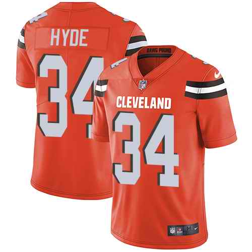 Nike Men & Women & Youth Browns 34 Carlos Hyde Orange NFL Vapor Untouchable Limited Jersey,We sell and wholesale Nike Men & Women & Youth Browns 34 Carlos Hyde Orange NFL Vapor Untouchable Limited Jersey on line form chian!